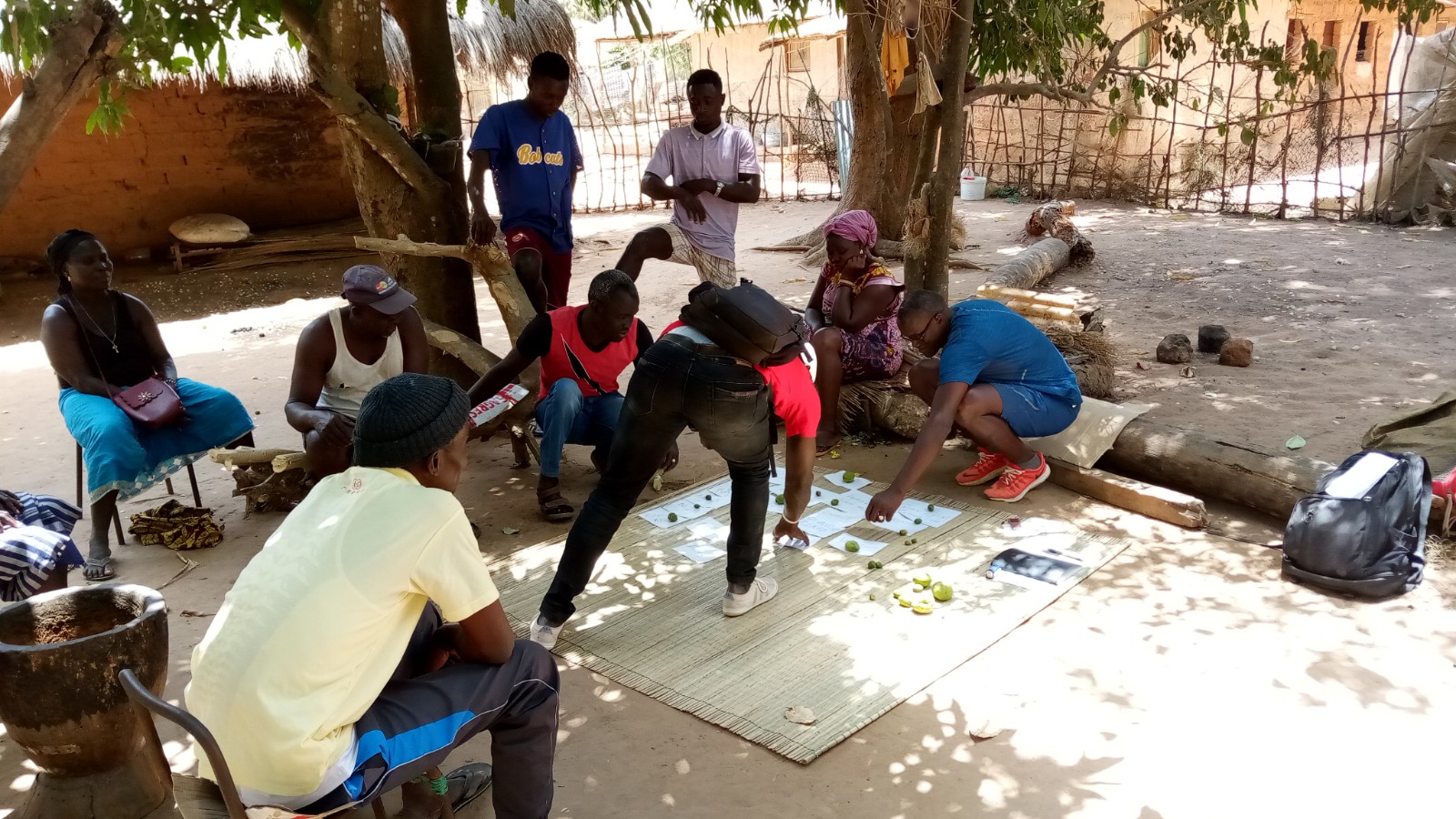 Practicing dialect mapping with a group in Guinea Bissau as part of Giving Back